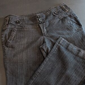 Boom Boom Jeans Dark Gray Flare & Wide Leg